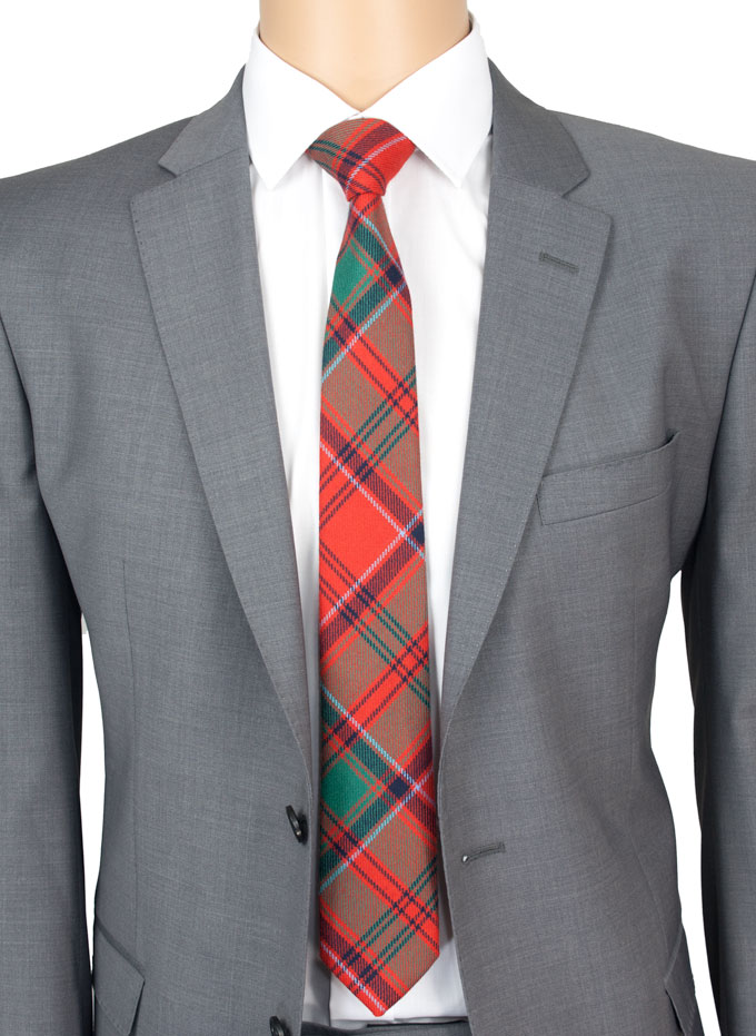 Tie, Skinny Necktie, Grant Tartan